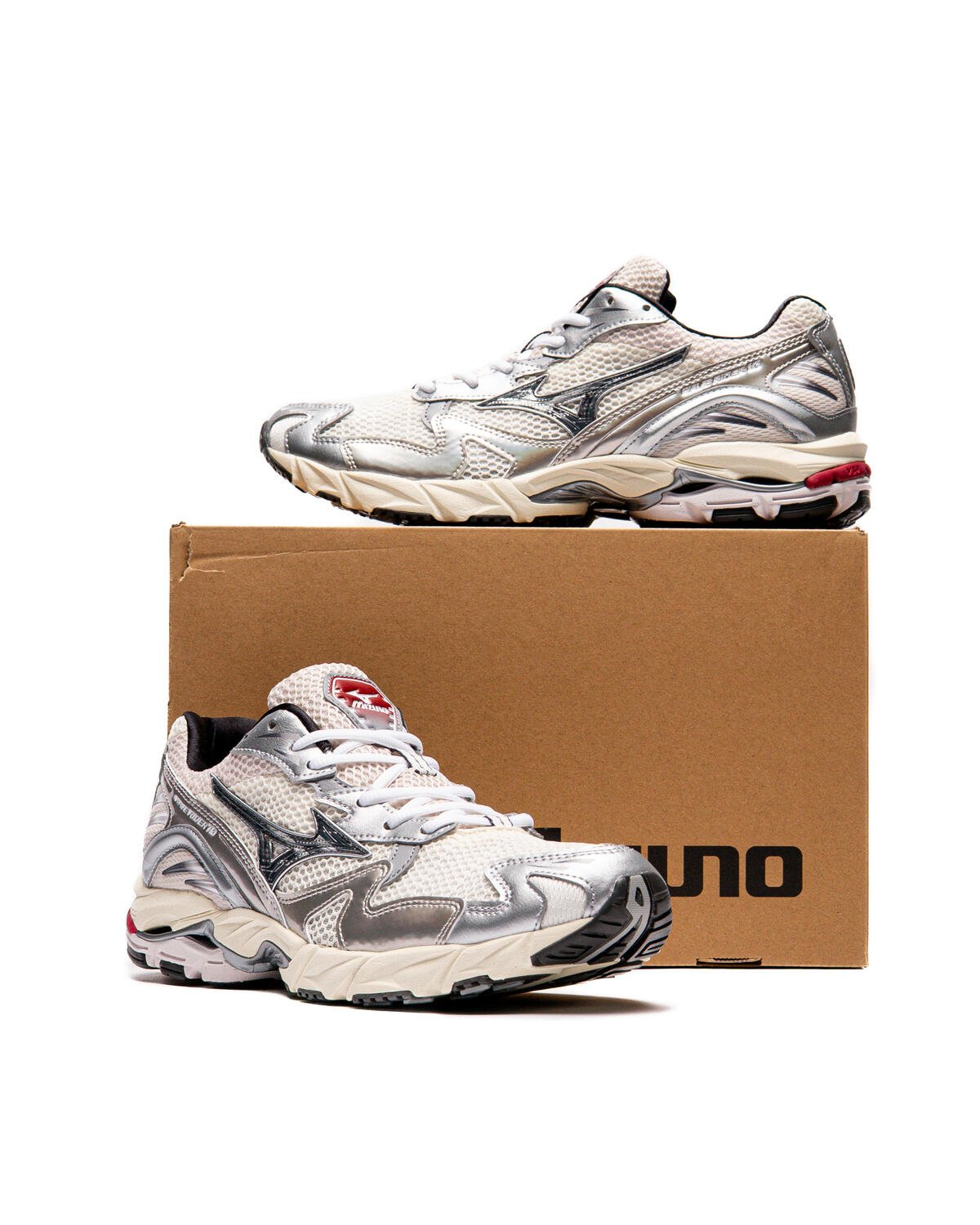 スニーカー Mizuno Wave Rider 10 Men's Snow White Black Sand D1GA243111 Mizuno WAVE RIDER 10 SPORT | D1GA243111 | AFEW STORE
